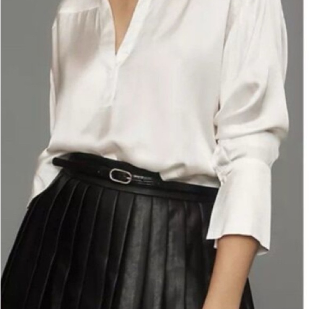 Anthropologie Maeve Cream Blouse